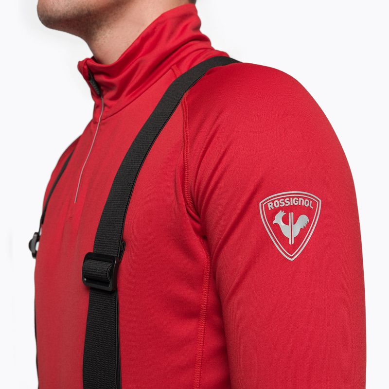 Rossignol Classique 1/2 Zip termica da uomo a maniche lunghe rosso 5
