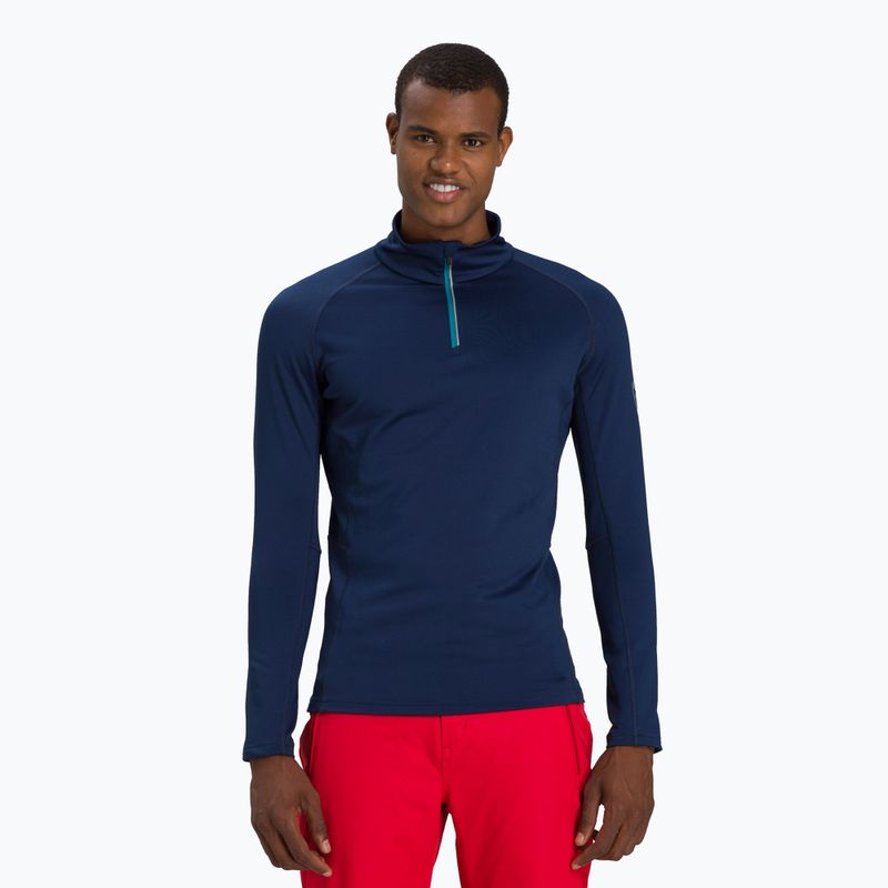 Rossignol Classique 1/2 Zip manica lunga termica da uomo navy