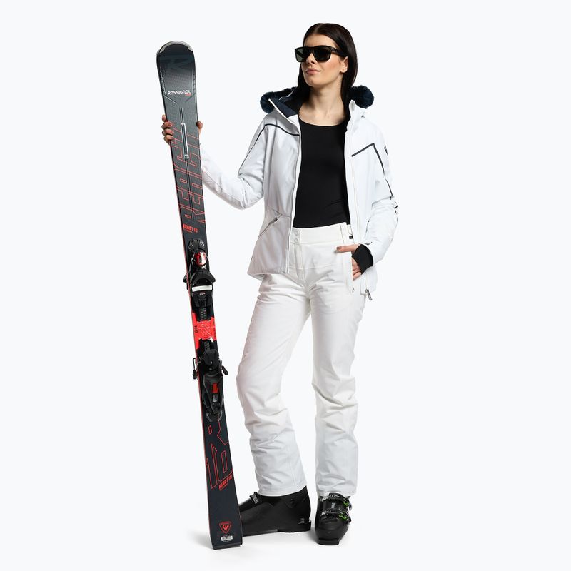 Pantaloni da sci da donna Rossignol Elite bianco 2