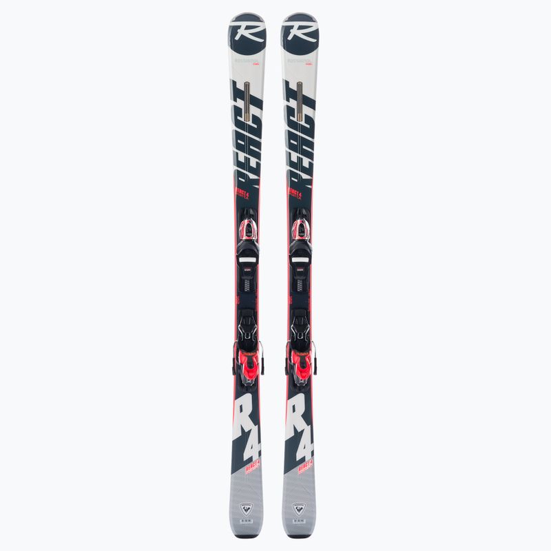 Sci da discesa Rossignol React 4 Sport CA + attacchi XP11 nero/rosso