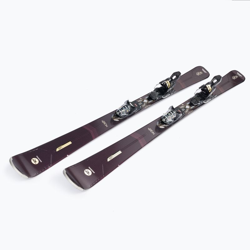 Sci da discesa femminile Rossignol Nova 6 + attacchi XP W 11 GW nero/oro 4