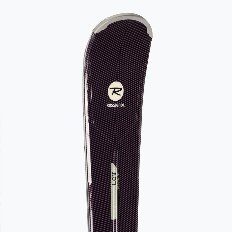 Sci da discesa femminile Rossignol Nova 6 + attacchi XP W 11 GW nero/oro 8
