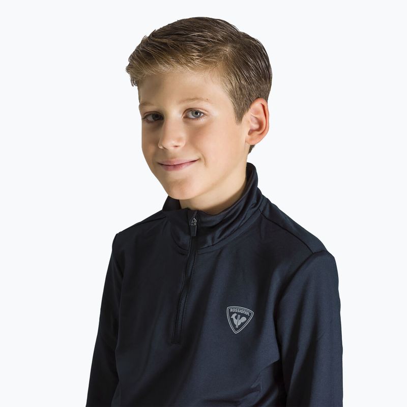 Rossignol Boy 1/2 Zip Warm Stretch felpa da bambino nera 4