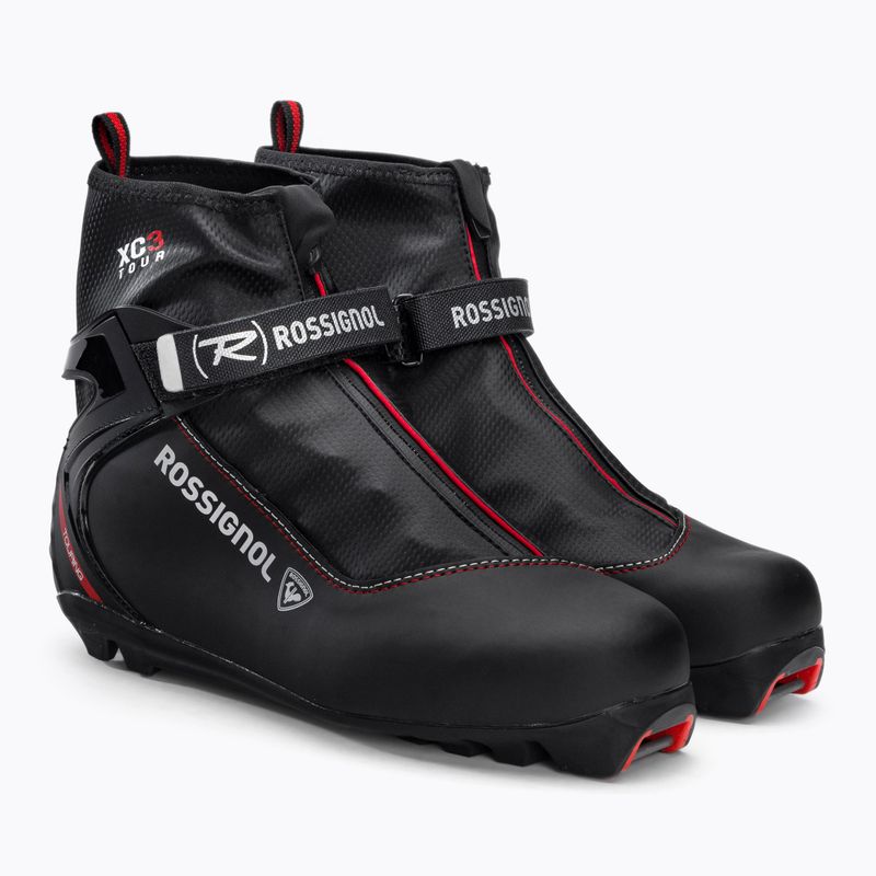 Scarponi da sci di fondo da uomo Rossignol XC-3 nero 4