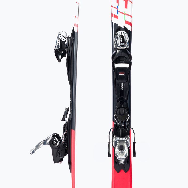 Sci da discesa per bambini Rossignol Hero JR XP JR + attacchi XP7 GW nero/rosso 5