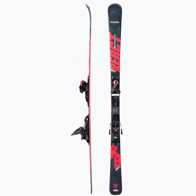 Sci da discesa Rossignol React 8 HP + attacchi NX12 nero/rosso 2