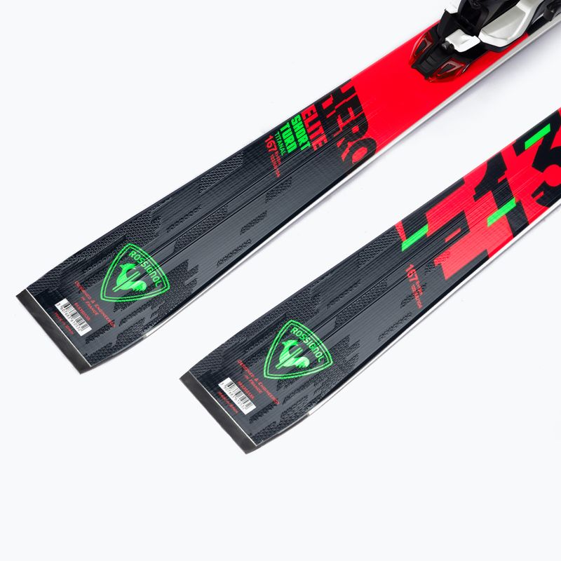 Sci da discesa Rossignol Hero Elite ST TI K + attacchi NX12 nero/rosso 9