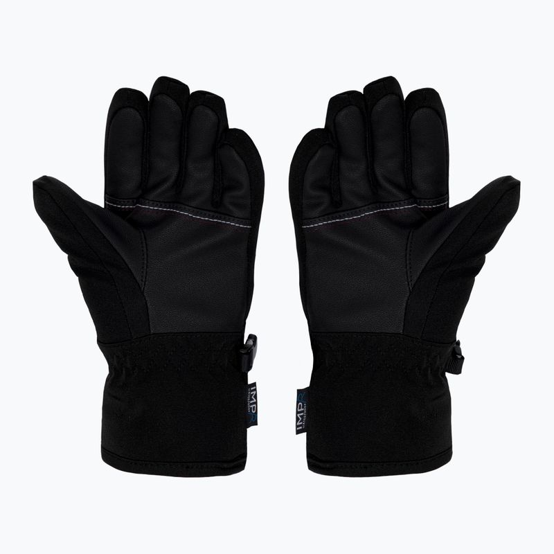 Rossignol Jr Sportchic Stretch Impr guanto da sci nero per bambini 2
