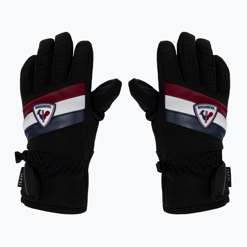 Rossignol Jr Sportchic Stretch Impr guanto da sci nero per bambini 3
