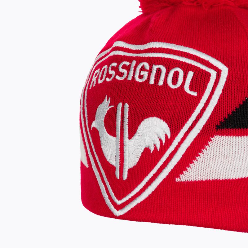 Berretto invernale Rossignol L3 Jr Rooster sport rosso per bambini 4