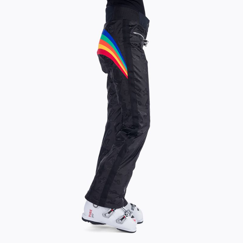 Pantaloni da sci da donna Rossignol Rainbow nero 3