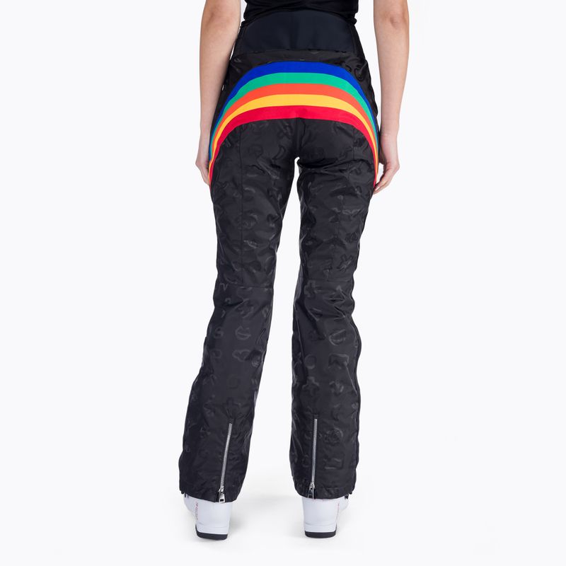 Pantaloni da sci da donna Rossignol Rainbow nero 4