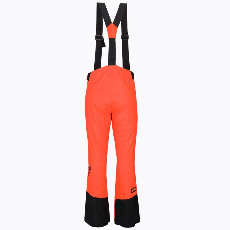 Pantaloni da sci Rossignol Hero da uomo rosso neon 11