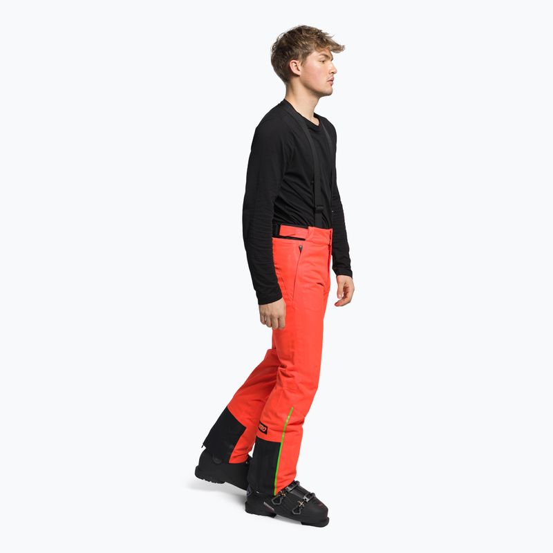 Pantaloni da sci Rossignol Hero da uomo rosso neon 3