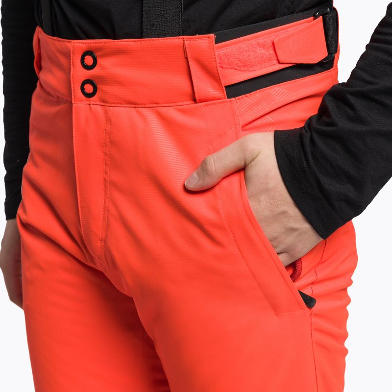 Pantaloni da sci Rossignol Hero da uomo rosso neon 6