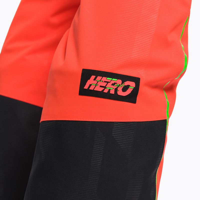 Pantaloni da sci Rossignol Hero da uomo rosso neon 8
