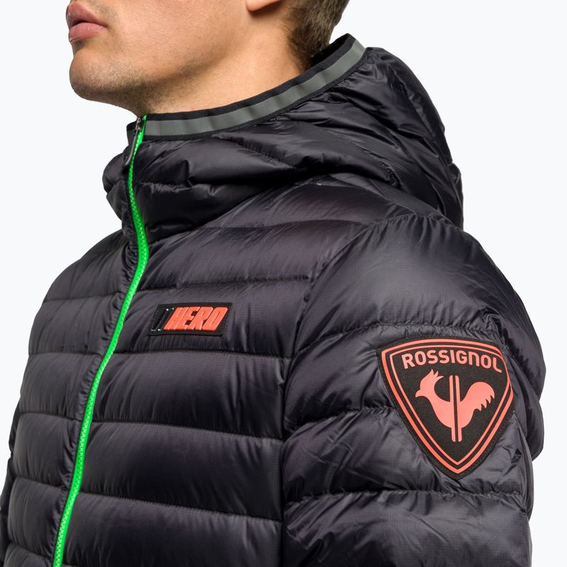 Piumino da uomo Rossignol Verglas Hero Hood nero 5