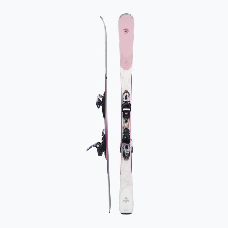 Sci da discesa femminile Rossignol Experience 76 + attacchi XP10 rosa/bianco 2