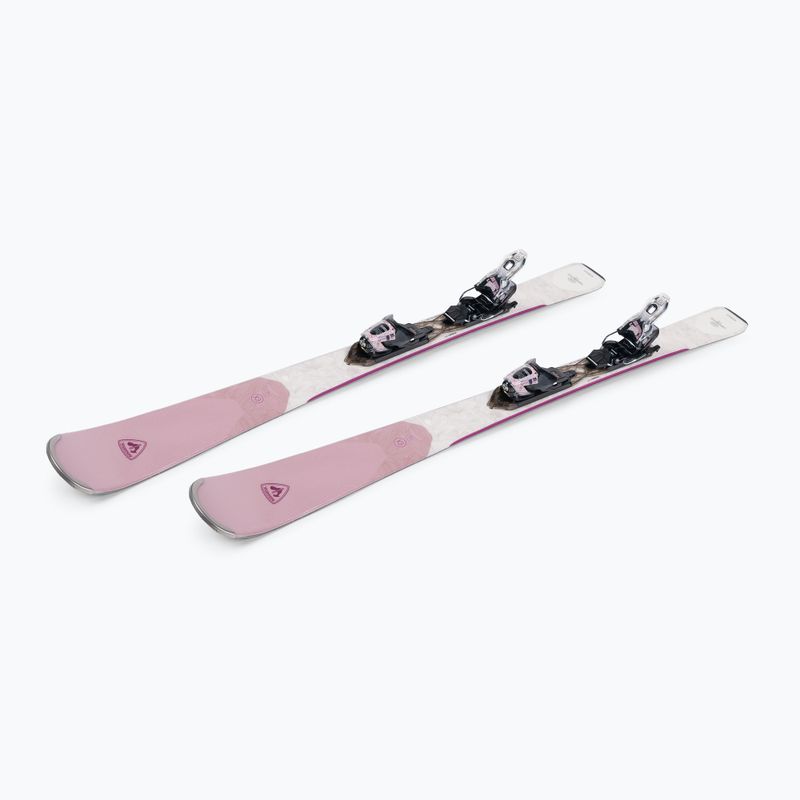 Sci da discesa femminile Rossignol Experience 76 + attacchi XP10 rosa/bianco 4