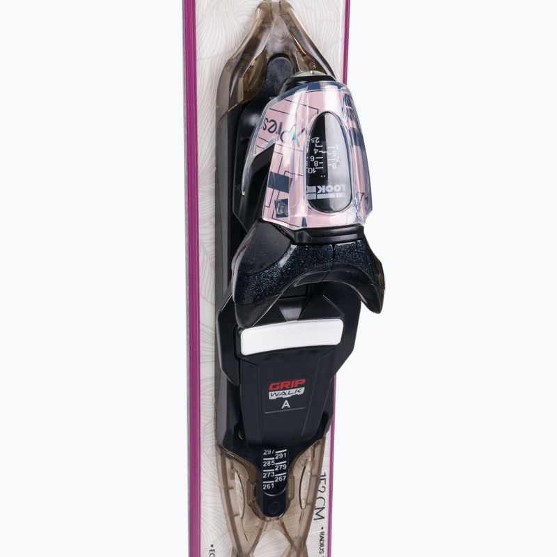 Sci da discesa femminile Rossignol Experience 76 + attacchi XP10 rosa/bianco 6