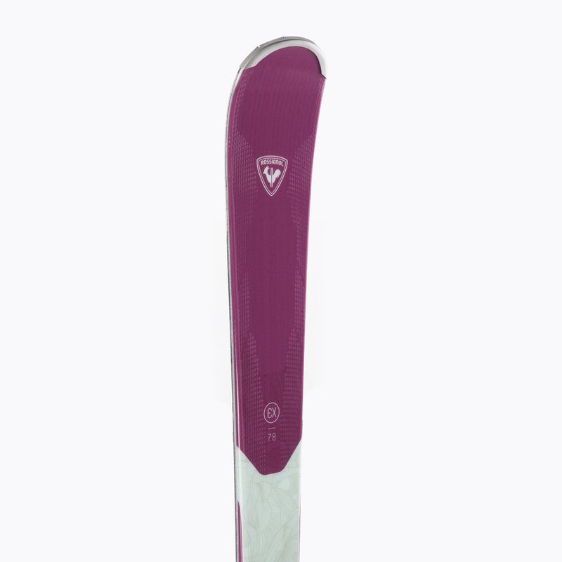 Sci da discesa femminile Rossignol Experience W 78 CA + attacchi XP10 bianco/viola 8
