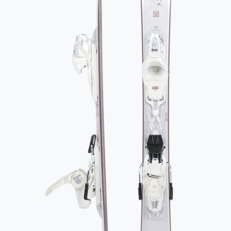 Sci da discesa femminile Rossignol Nova 2 + attacchi XP10 bianco 5