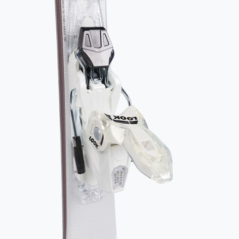 Sci da discesa femminile Rossignol Nova 2 + attacchi XP10 bianco 6