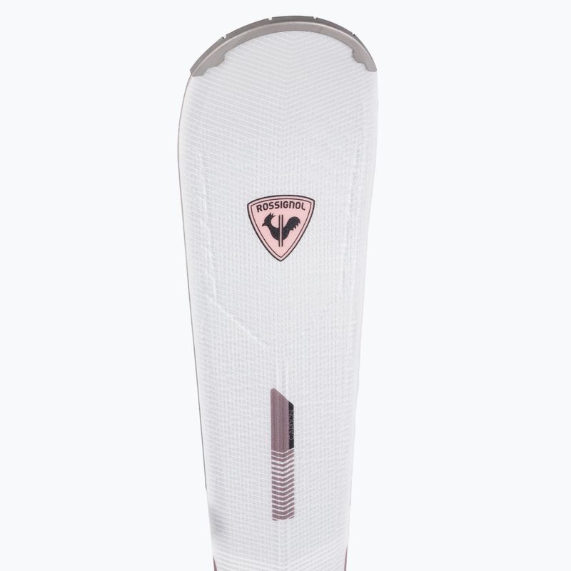 Sci da discesa femminile Rossignol Nova 2 + attacchi XP10 bianco 8