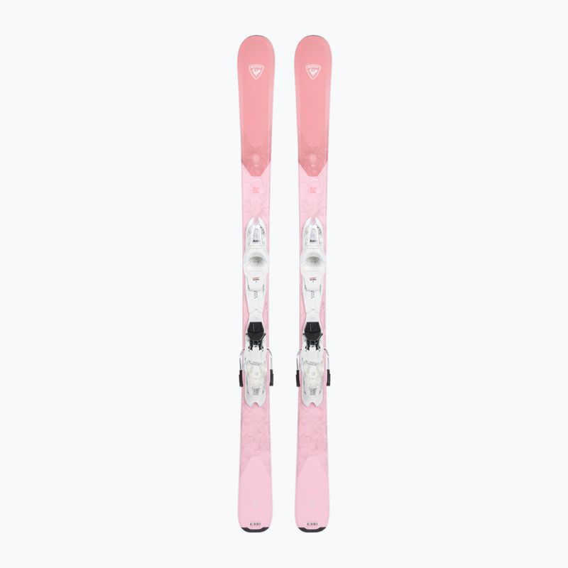 Sci da discesa per bambini Rossignol Experience W Pro + attacchi XP7 rosa