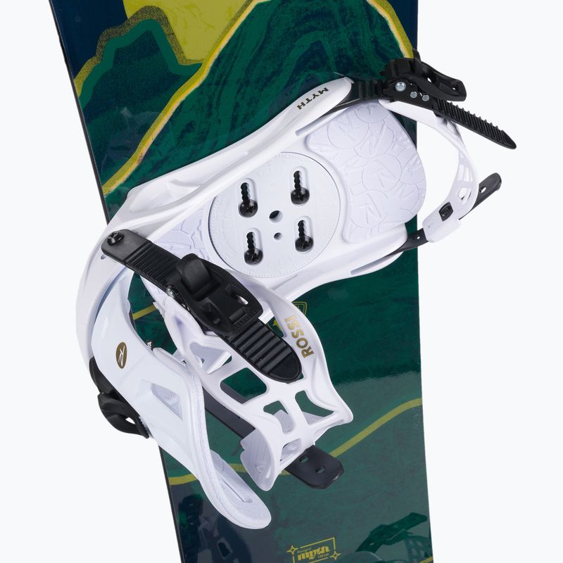 Snowboard donna Rossignol Myth + attacchi Myth S/M nero/verde 6