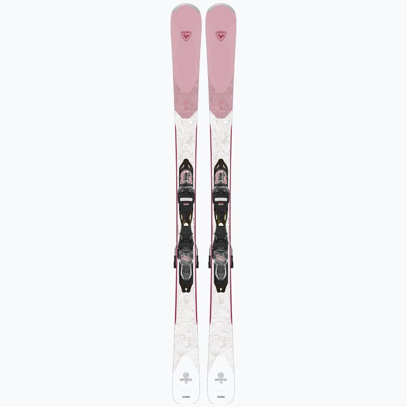 Sci da discesa femminile Rossignol Experience 76 + attacchi XP10 rosa/bianco 10