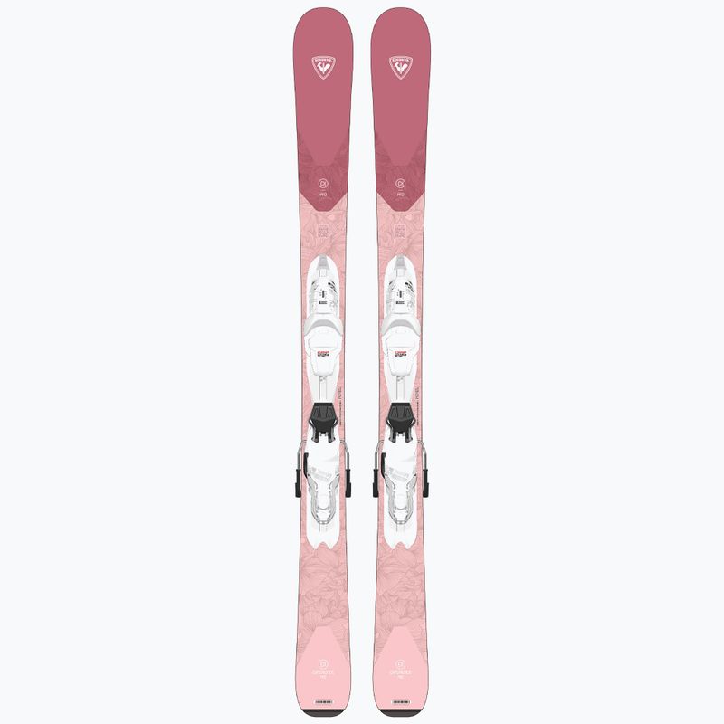 Sci da discesa per bambini Rossignol Experience W Pro + attacchi XP7 rosa 10