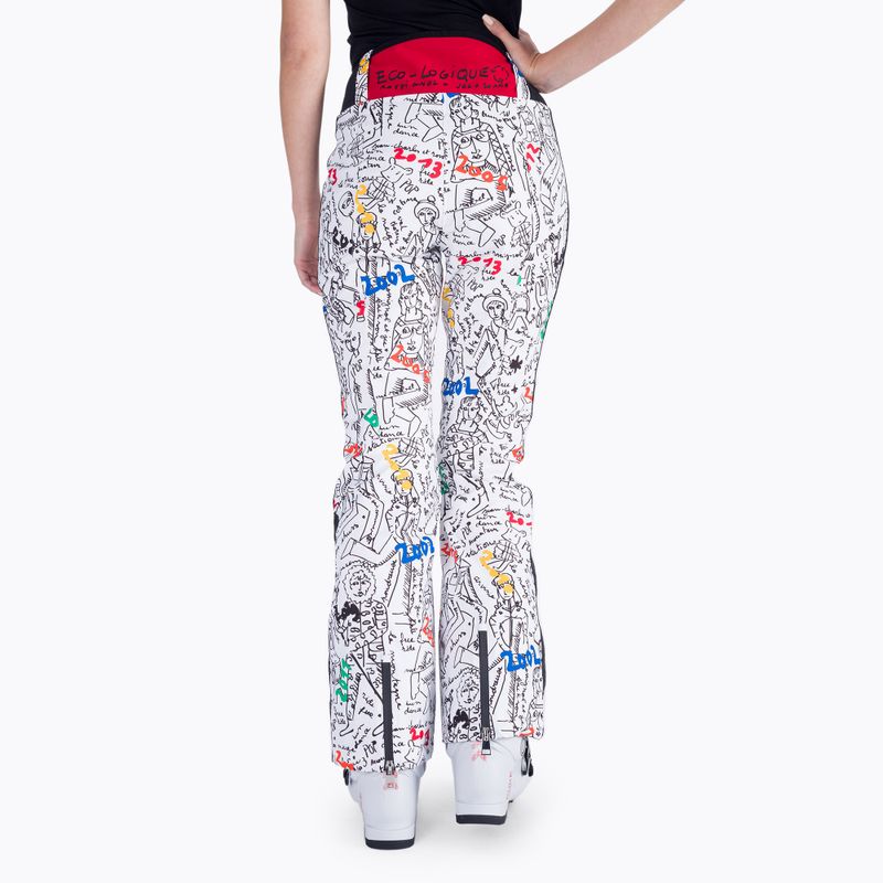 Pantaloni da sci Rossignol Eco-Logic da donna, bianco 4