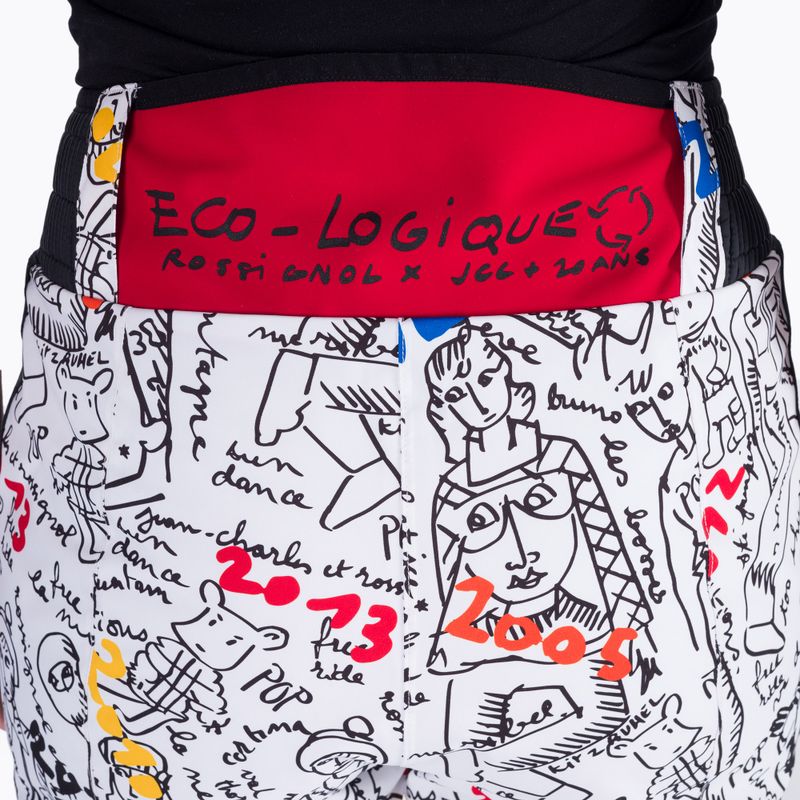 Pantaloni da sci Rossignol Eco-Logic da donna, bianco 5