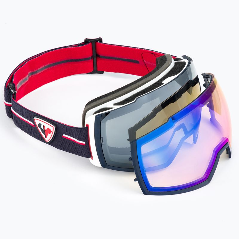 Rossignol Magne'lens occhiali da sci strato/argento specchiato/blu specchiato