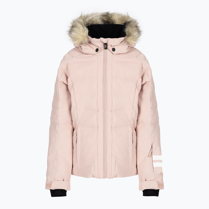 Giacca da sci Rossignol Girl Polydown rosa polvere per bambini