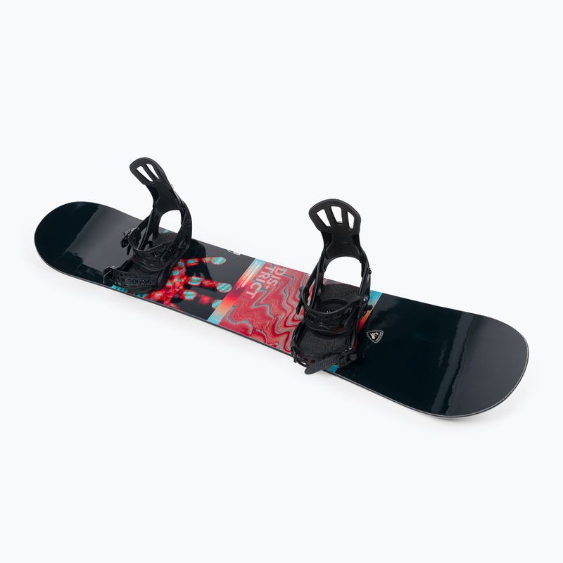 Snowboard Rossignol District Infrablack + attacchi Battle M/L nero/rosso 2