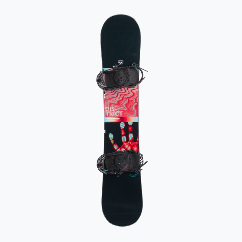 Snowboard Rossignol District Infrablack + attacchi Battle M/L nero/rosso 3