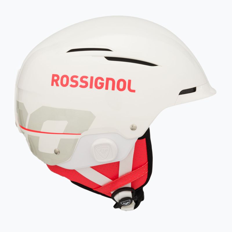 Casco da sci Rossignol Hero Slalom Impacts + Chinguard bianco 4