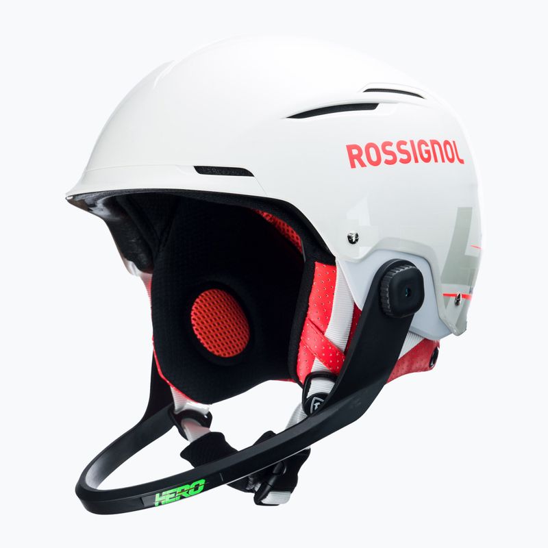 Casco da sci Rossignol Hero Slalom Impacts + Chinguard bianco 6