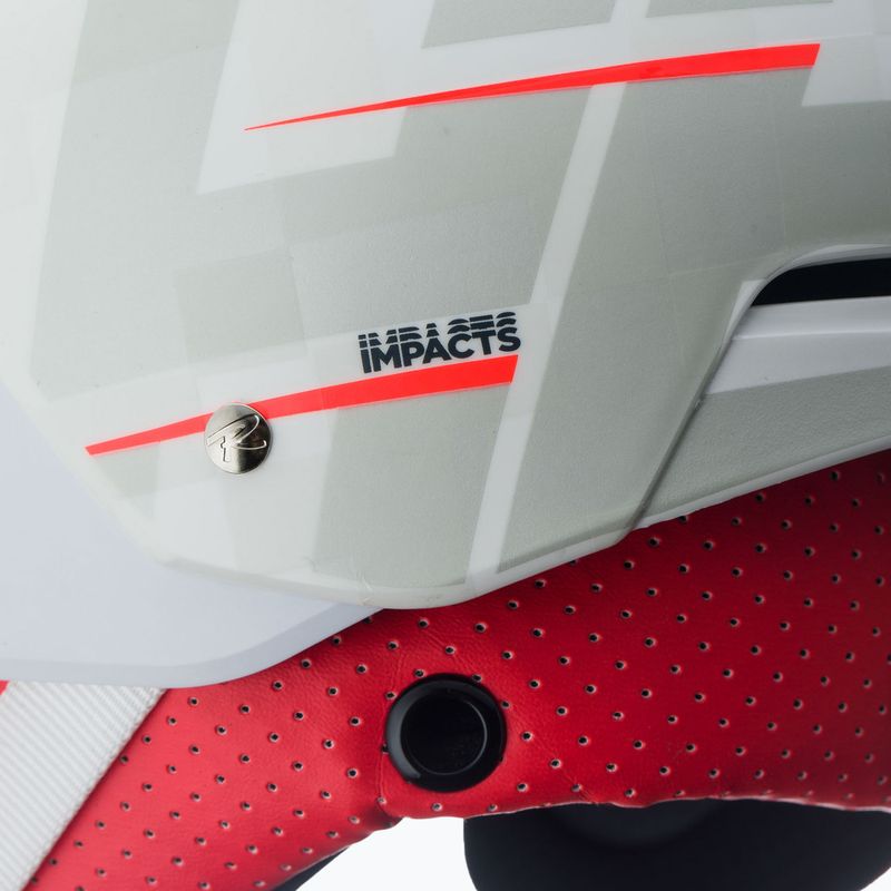 Casco da sci Rossignol Hero Slalom Impacts + Chinguard bianco 10