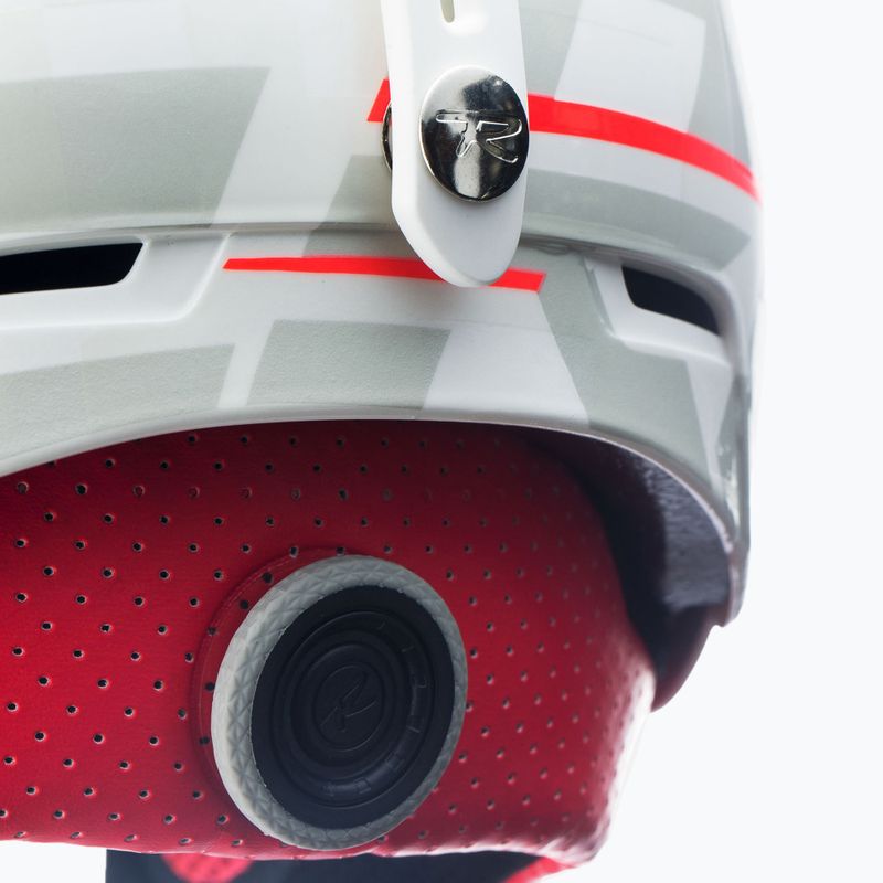 Casco da sci Rossignol Hero Slalom Impacts + Chinguard bianco 11