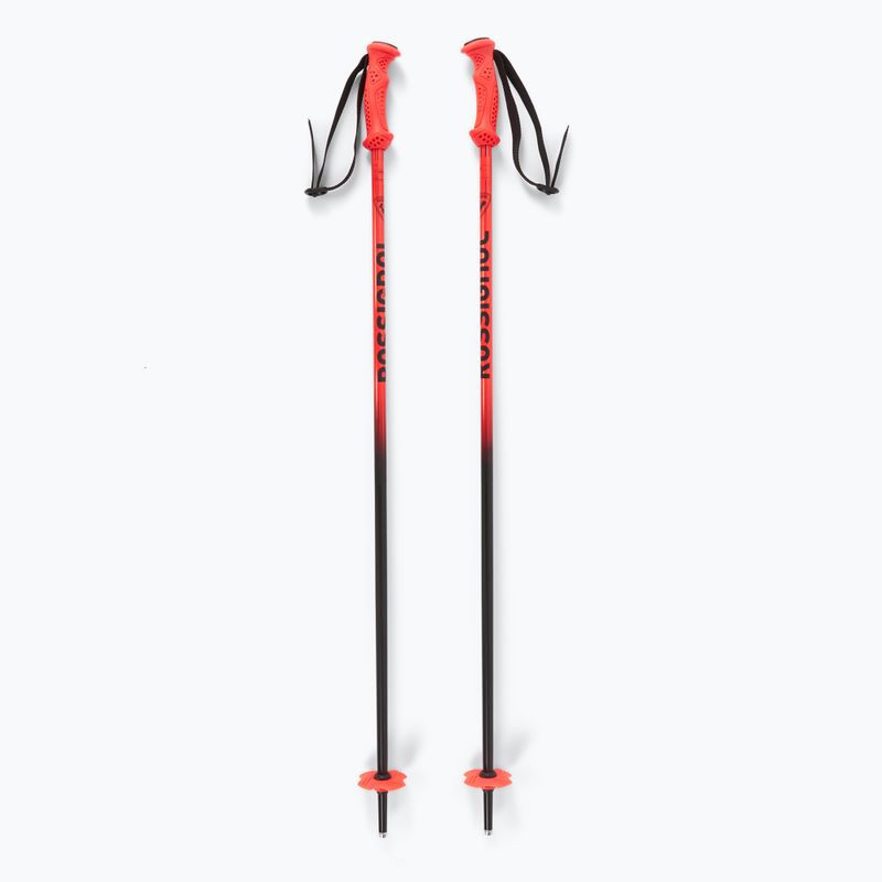 Bastoncini da sci Rossignol Hero per bambini nero/rosso