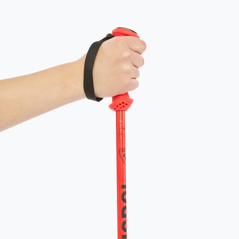 Bastoncini da sci Rossignol Hero per bambini nero/rosso 6