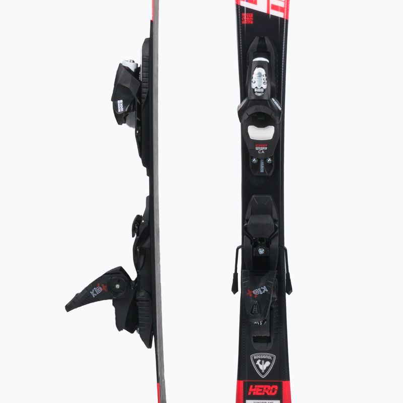 Sci da discesa per bambini Rossignol Hero 100-140 + attacchi KID 4 rosso 5