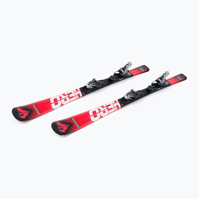 Sci da discesa per bambini Rossignol Hero 130-150 + attacchi XP7 rosso 4