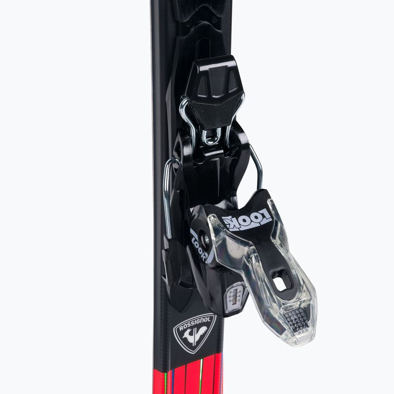 Sci da discesa per bambini Rossignol Hero 130-150 + attacchi XP7 rosso 6