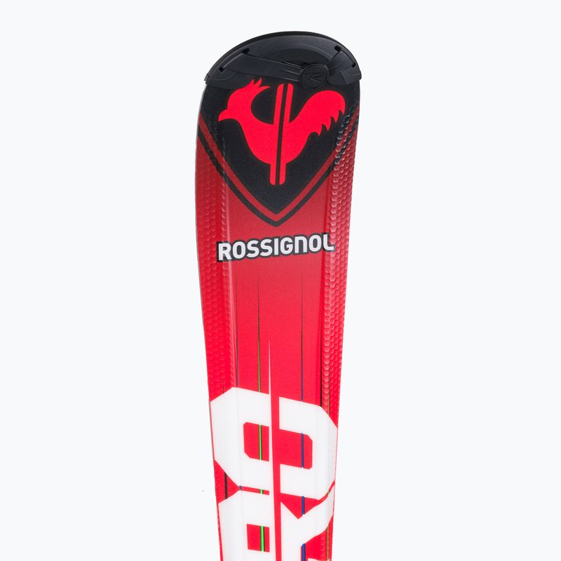 Sci da discesa per bambini Rossignol Hero 130-150 + attacchi XP7 rosso 8