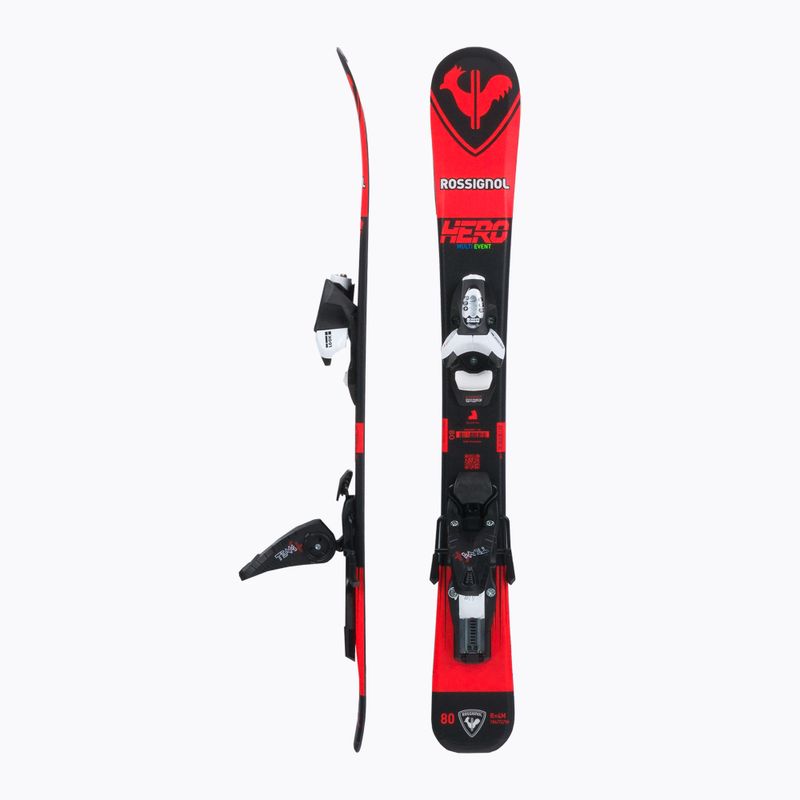 Sci da discesa per bambini Rossignol Hero Pro + attacchi Team 4 GW nero Bulk red 2