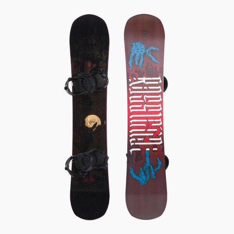 Snowboard Rossignol Evader Wide + attacchi Battle M/L nero/rosso